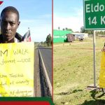 Eldoret: Étudiant dans le besoin promenade pour une collecte de fonds de 50 km pour les frais d'école