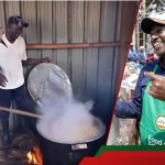 La vidéo de William Ruto Cooking Githei pour ses travailleurs suscite les réactions: "Waliongeza Beans"