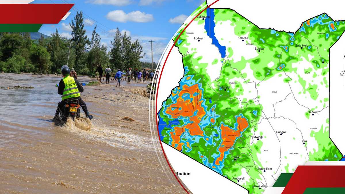 Le météorologue met en garde contre les fortes pluies à Nairobi, 5 autres régions pendant 7 jours