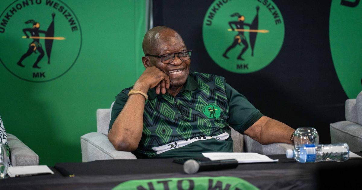 Les partisans de la fête de la MK saluent Zuma comme héros lors des célébrations d'anniversaire de l'ancien président