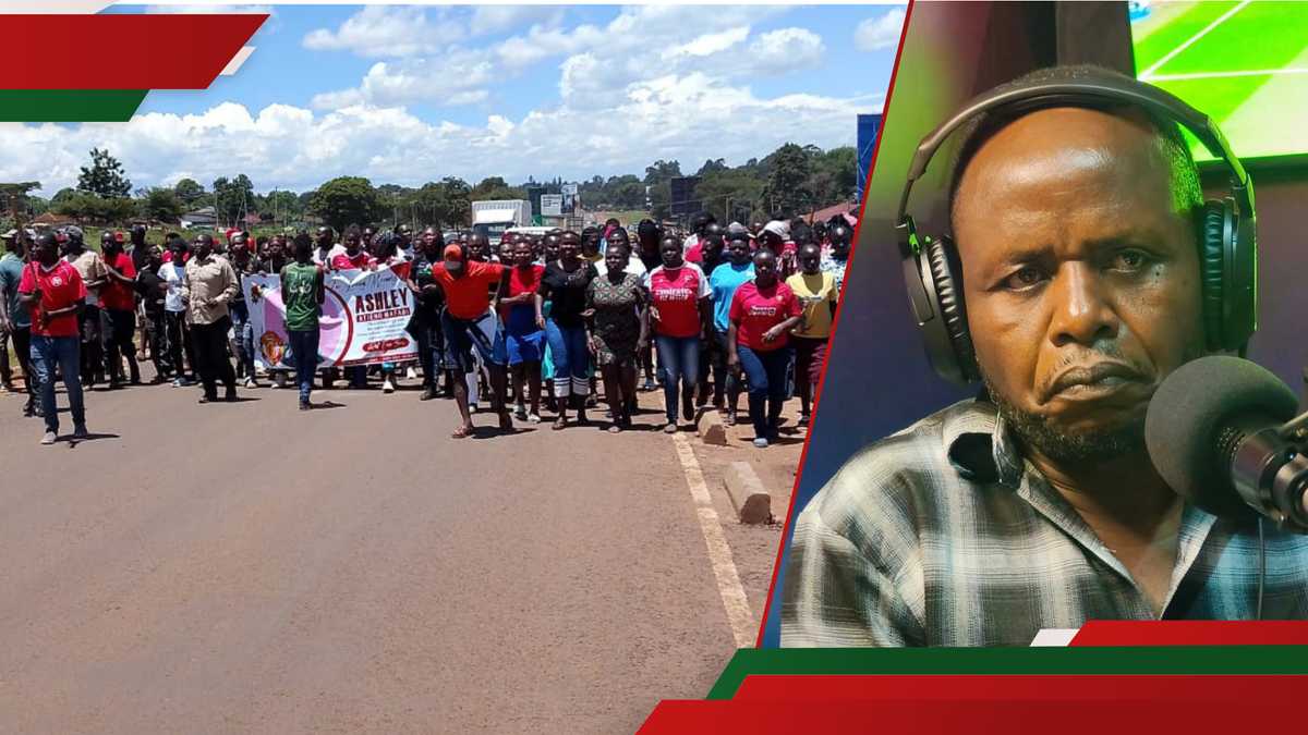 Les résidents trans nzoia vivant dans les bidonvilles de la démonstration de stade sur les services de santé médiocres