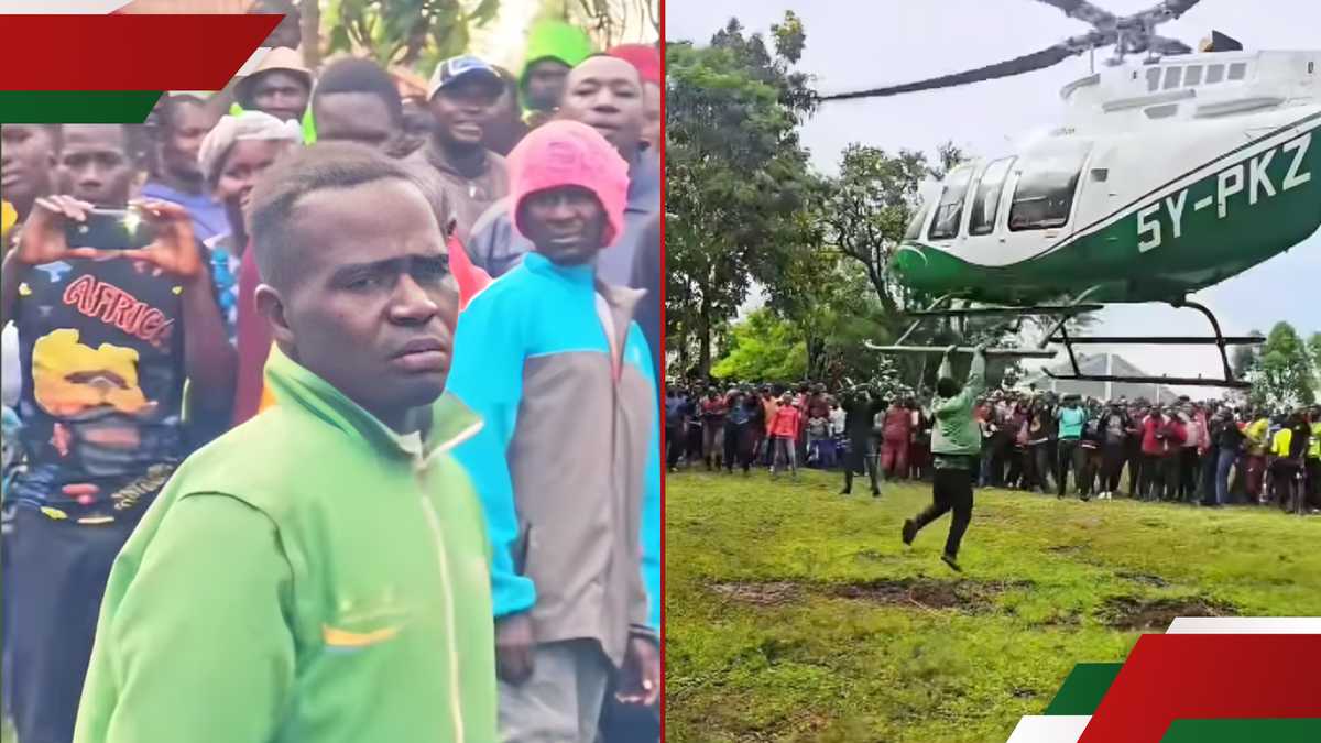 L'homme de Migori s'exprime d'un coup d'hélicoptère audacieux au mariage du prince Indah: "C'était bien"