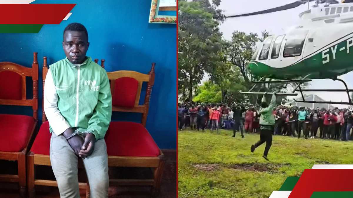 Migori: Homme capturé accroché à l'hélico