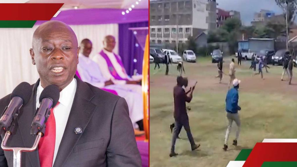 NAIROBI: Les hommes de pouce perturbent le service à l'église Kasarani où Rigathi Gachagua est présent