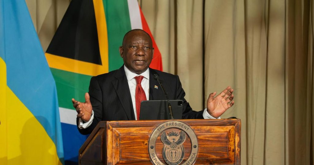 Ramaphosa dit sur la même longueur d'onde avec Trump en terminant le conflit de Russie-Ukraine