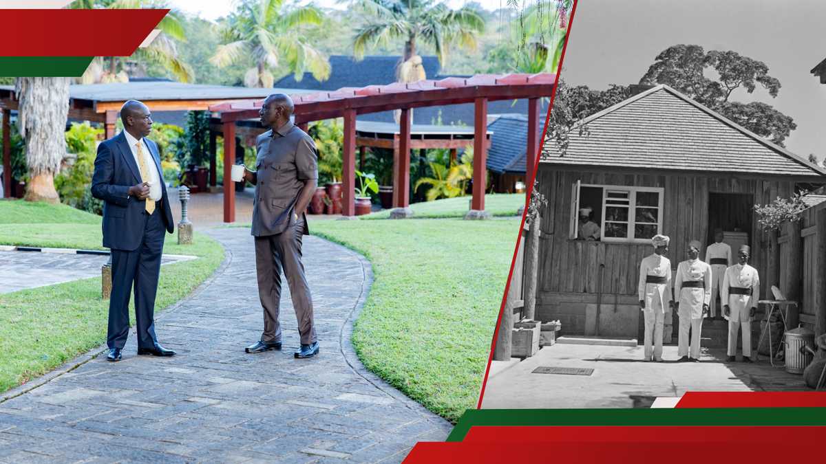 Sagana State Lodge: Rare Photos de la maison du président historique lors de la tournée du mont Kenya