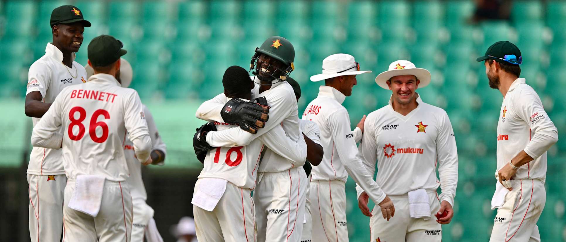 Chevrons pumped up for the historical England Test match