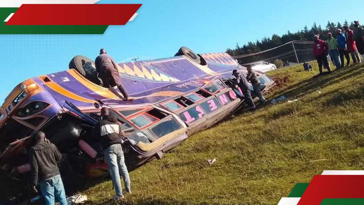 Kiambu: Plusieurs blessés comme un autre bus de l'entraîneur de climax se renverse dans la région de Kimende