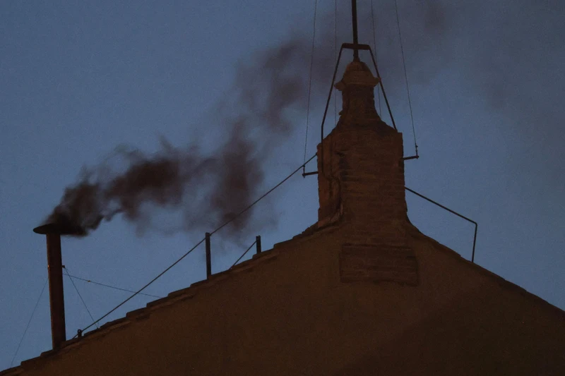 Black smoke signals no pope elected in first conclave vote