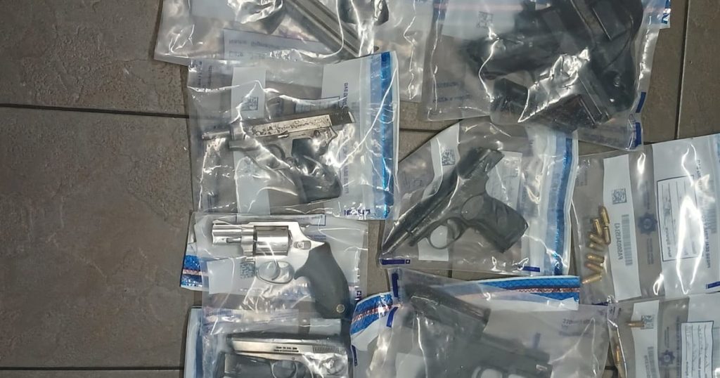 La police de la TDM récupére 7 armes à feu illégales, arrête 3 personnes au cimetière de Maitland