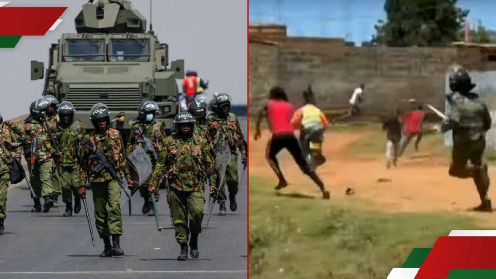Le fossé de saut vidéo de la femme d'Eldoret en fuyant les flics amuse beaucoup: "matériau de femme"