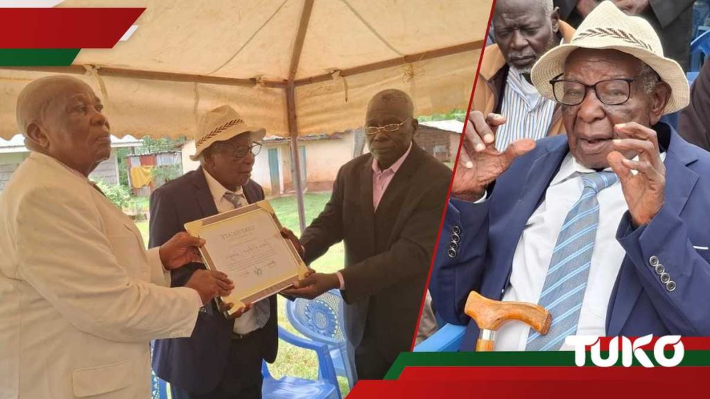 Luhya Elders demande à William Ruto de décerner Jamin Lubang'a, 104 ans