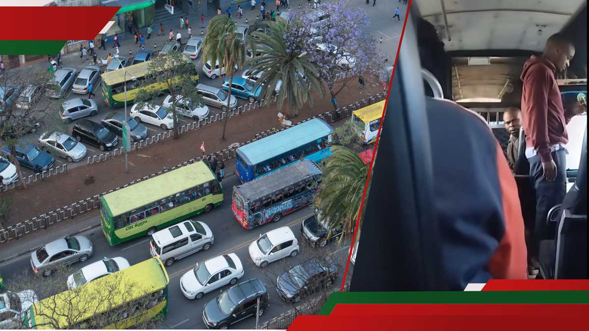 NAIROBI: Les passagers refusent de débarquer Matatu après le conducteur, Tout Halt Journey à mi-chemin