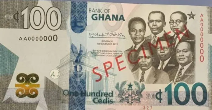 Nouveau spécimen du Ghana Cedi