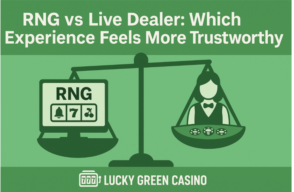RNG vs Live Dealer: Which Experience Feels More Trustworthy at Lucky Green Casino?