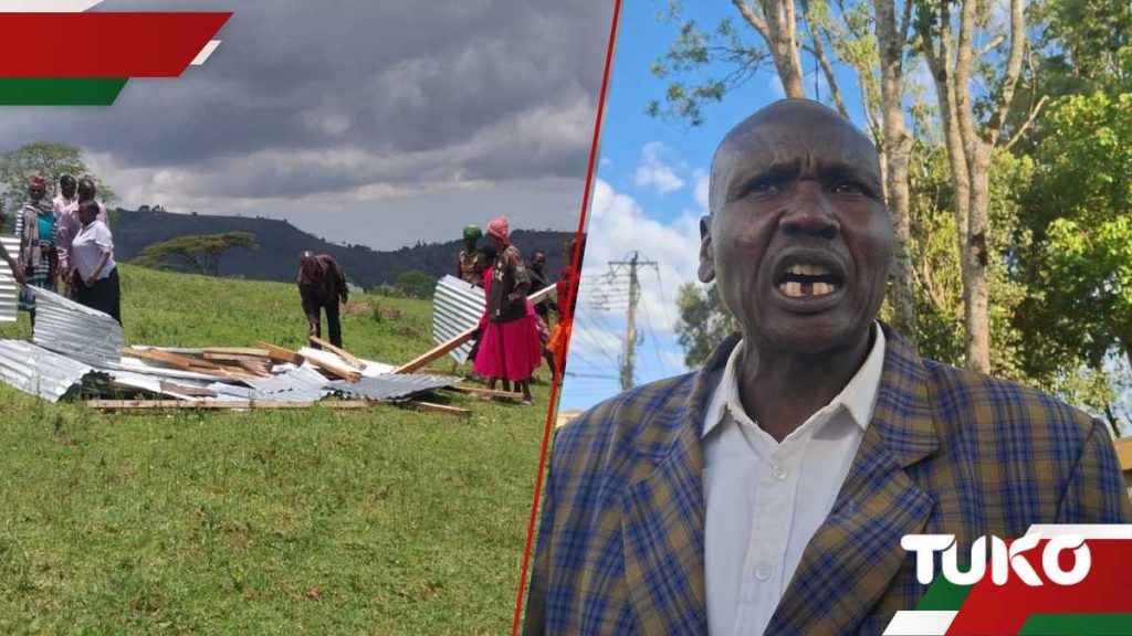 Trans Nzoia 2007 Post des élections violence victimes d'armes alors que le gouvernement démolit leur école