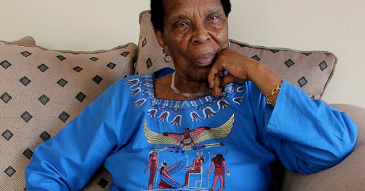 Gertrude Shope, fidèle de la lutte de l'ANC, est en train de se reposer samedi