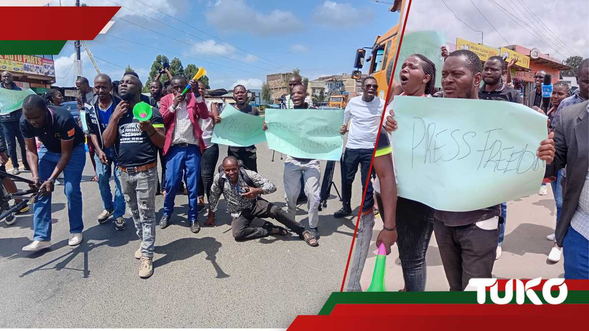 La démo des journalistes de Meru après deux collègues a été agressée tout en couvrant les manifestations