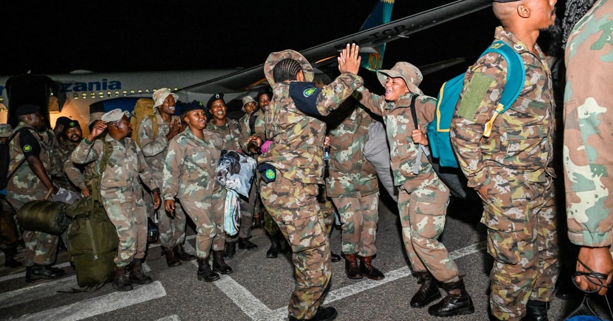 Le deuxième groupe de soldats de Sandf retiré de la RDC pour rentrer chez lui dimanche