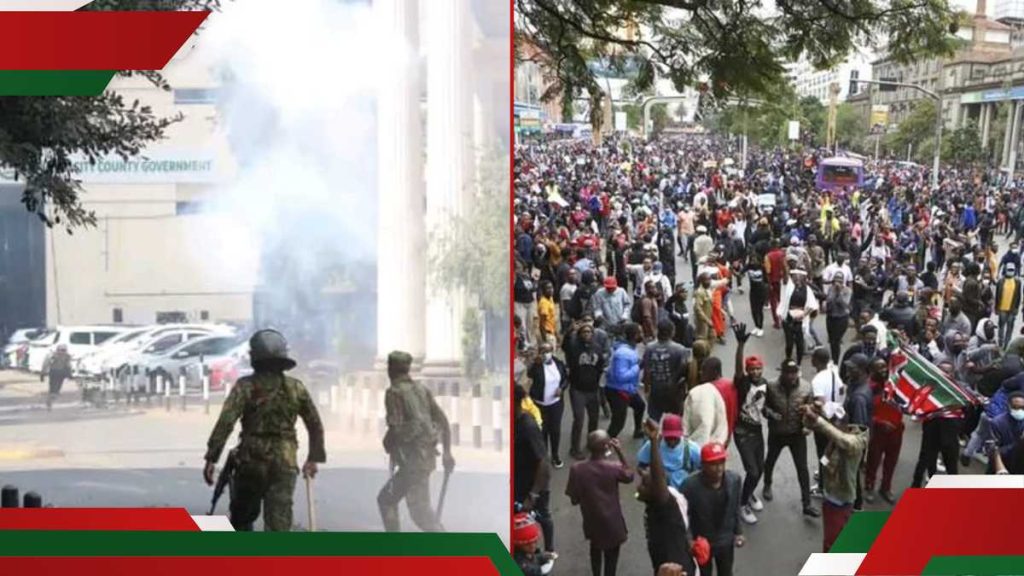 Nairobi: 2 véhicules se déroulent dans le CBD alors que les manifestations s'intensifient