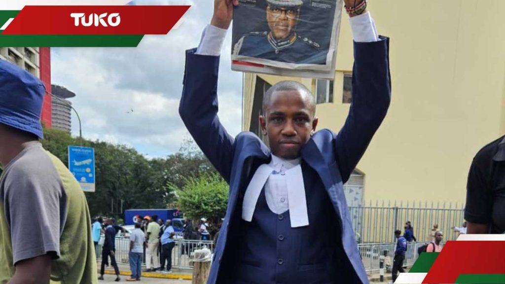 Nairobi: Advocate, 29 ans, parle après avoir rejoint les manifestations de «Justice for Ojwang» en costume