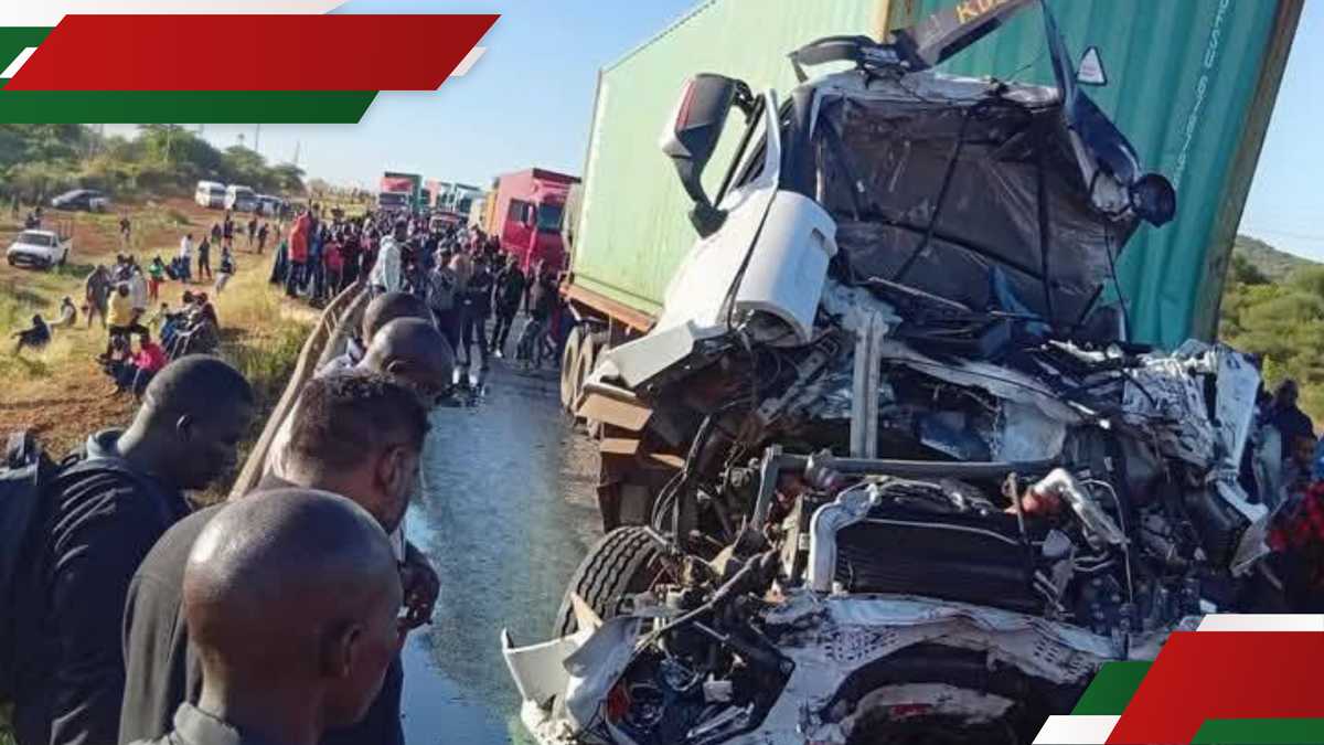 Un accident mortel impliquant 3 camions provoque un énorme coup de circulation le long de l'autoroute Nairobi-Mombasa