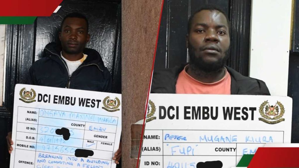 EMBU: DCI arrête 6 suspects sur le 25 juin, récupère les marchandises volées à leurs maisons