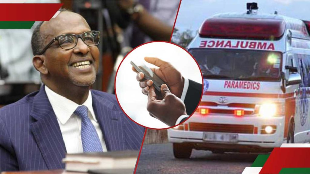Kenyans pour commencer à commander des services d'ambulance en ligne comme des taxis, Aden Duale explique