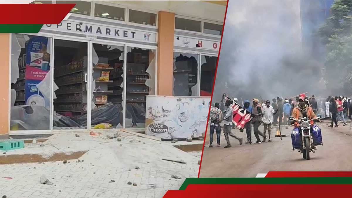 Kirinyaga: La tension en tant que manifestants pillait bel hôtel de ville numérique au milieu des manifestations Saba Saba