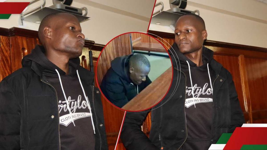 Klinzy Barasa: suspect dans le meurtre de Hawker Boniface Kariuki apparaît dans la cour découragée