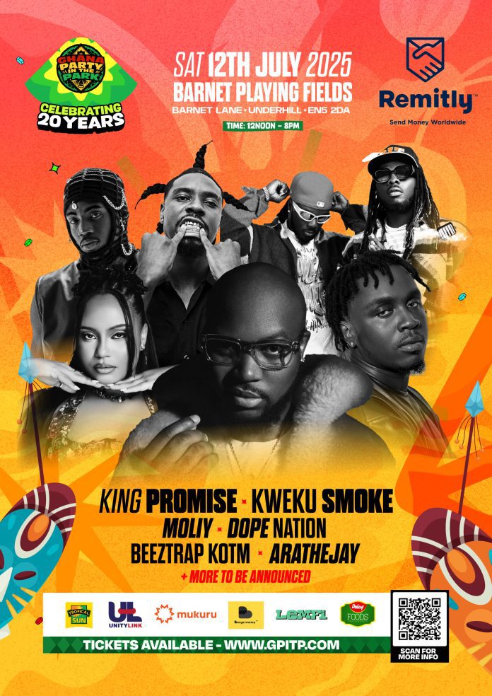 Soutient en remise le 20e anniversaire de la fête du Ghana dans le parc