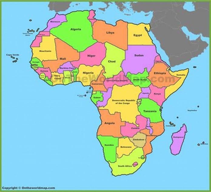 Carte de l'Afrique - Crédit photo: Otheworldmap