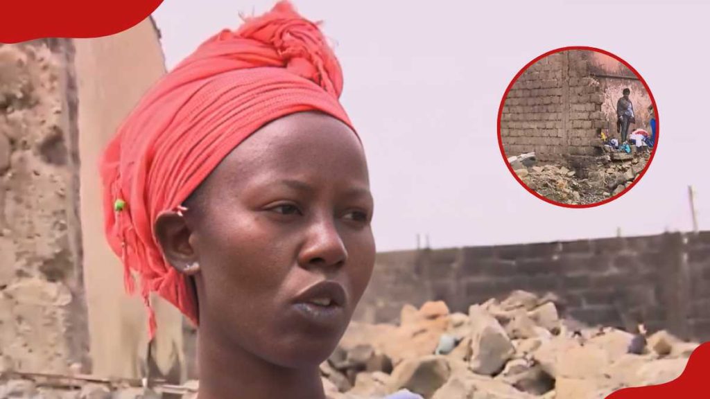 Mwihoko Man se remettant des blessures aux accidents de la route tués par des avions AMREF malheureux