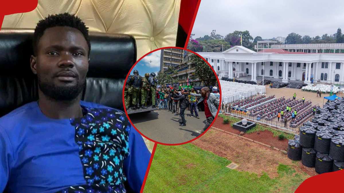 Omosh une heure est sortie pour visiter State House, rit de la génération Zs qui a tenté de l'occuper