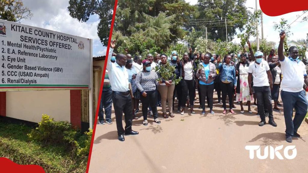 Trans Nzoia: les patients bloqués comme infirmières en baisse des outils exigeant une augmentation de la rémunération, des promotions
