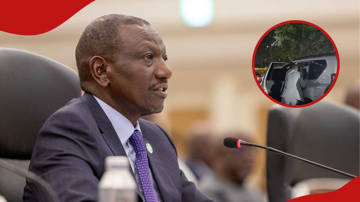 VIDÉO: Le responsable de la sécurité présidentiel glisse, tombe de la voiture excessive à Nairobi