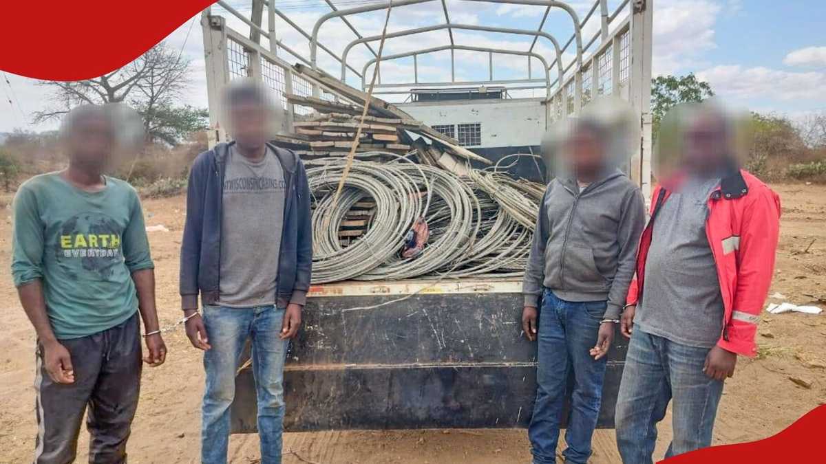Kitui: la police arrête 4 suspects pour vandaliser les câbles de puissance du Kenya