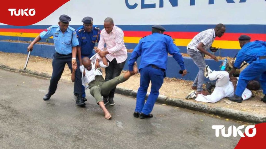 La police de Mombasa arrête Shanzu MCA Allen Katana, 6 autres personnes pour avoir organisé une manifestation «illégale»