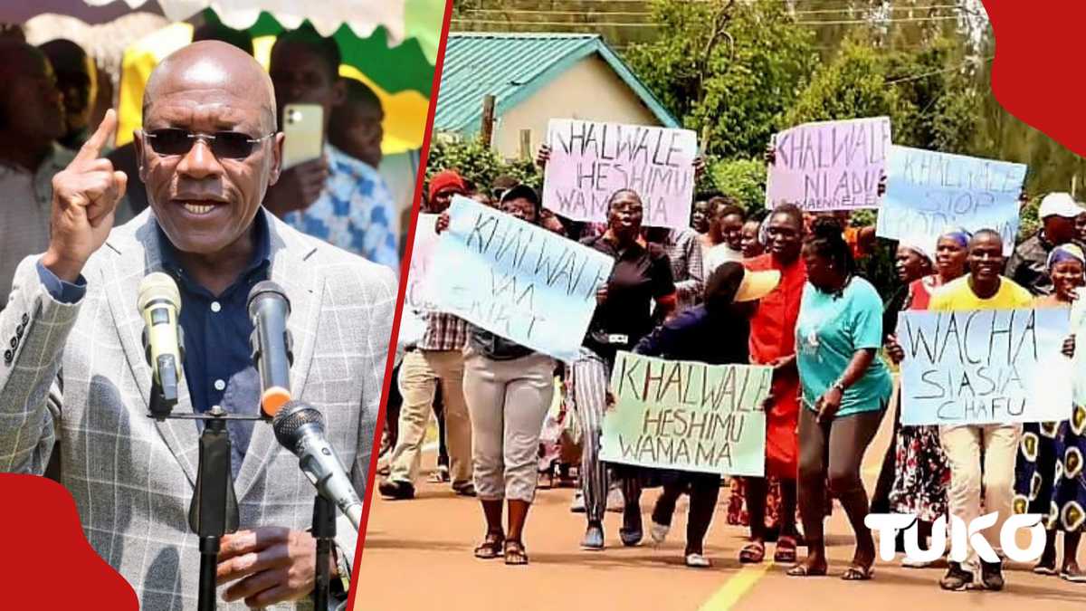 La protestation des habitants de Kakamega contre Boni Khalwale, l'accuse de manquer de respect au député Elsie Muhanda