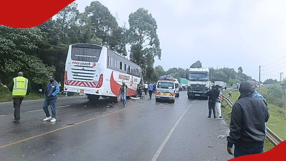 Plusieurs blessés comme entraîneurs faciles, une remorque de la roulotte sur l'autoroute Kericho-Nakuru