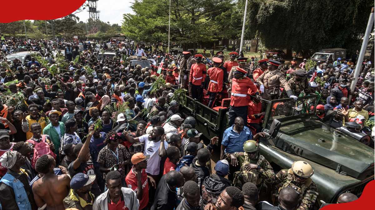 Siaya : Les personnes en deuil assistent au vol du pistolet funéraire de Raila Odinga auprès de la garde du gouverneur, DCI lance la chasse