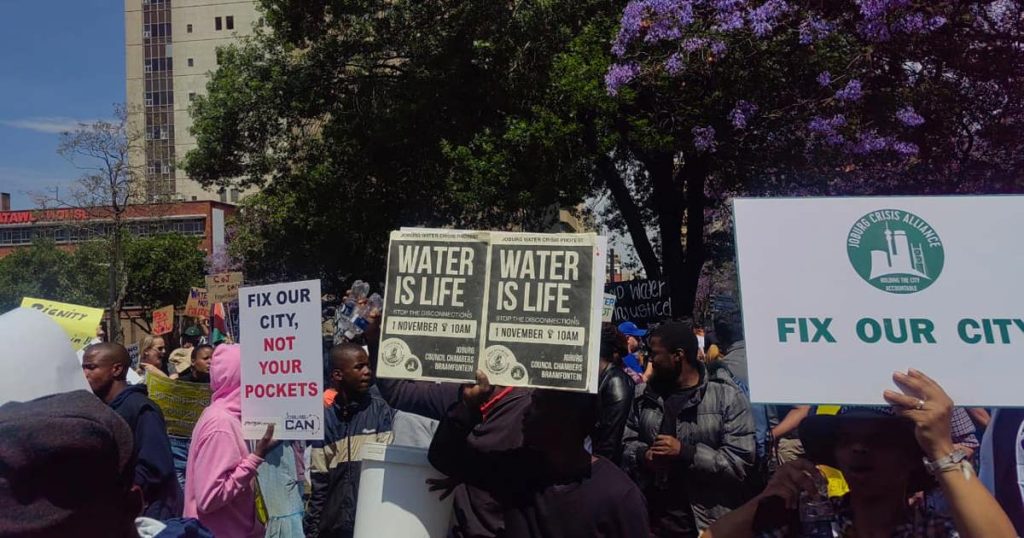 Morero affirme que des progrès ont été réalisés dans la résolution des problèmes d'eau à Johannesburg