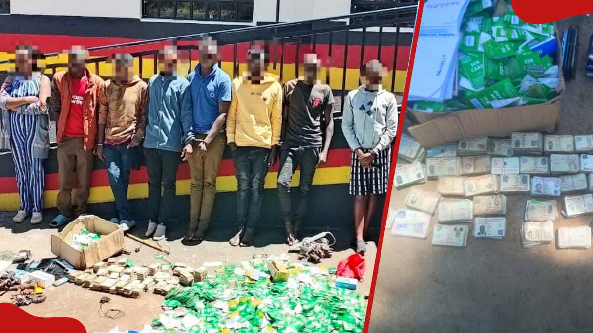 Nakuru : 8 suspects arrêtés et des centaines de cartes SIM saisies alors que la police cible un syndicat de fraude à Molo