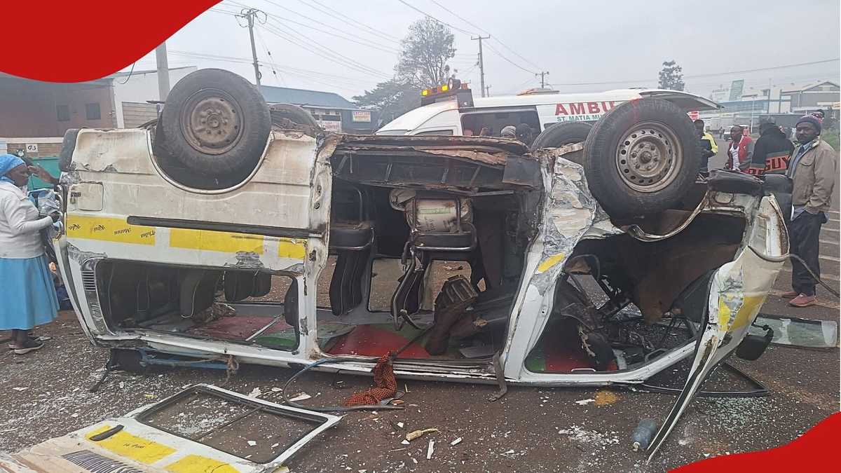 Thika : Plusieurs blessés dans une collision impliquant plusieurs véhicules près d'Engen-Makongeni