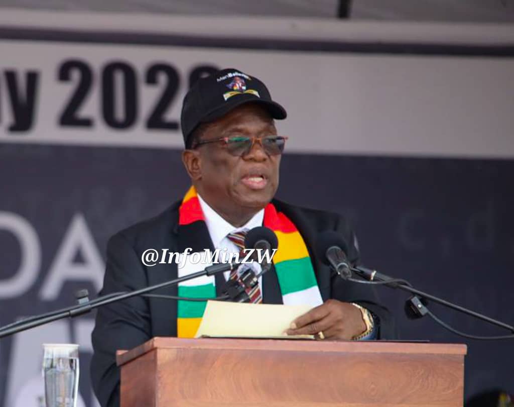 Mnangagwa exhorte les jeunes à éviter l'abus de drogues et de substances et à respecter la discipline