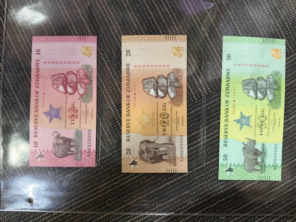 RBZ dévoile de nouveaux billets ZWG qui commenceront à circuler le 7 avril