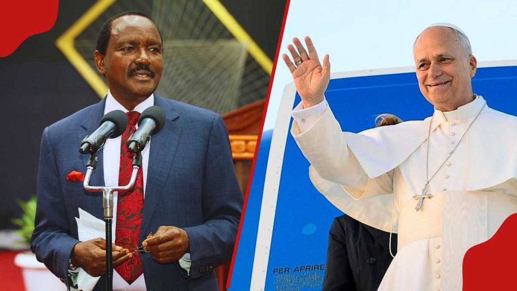Kalonzo Musyoka écrit au pape Léon XIV et l'exhorte à prier pour le Kenya : « Je vous en supplie humblement »