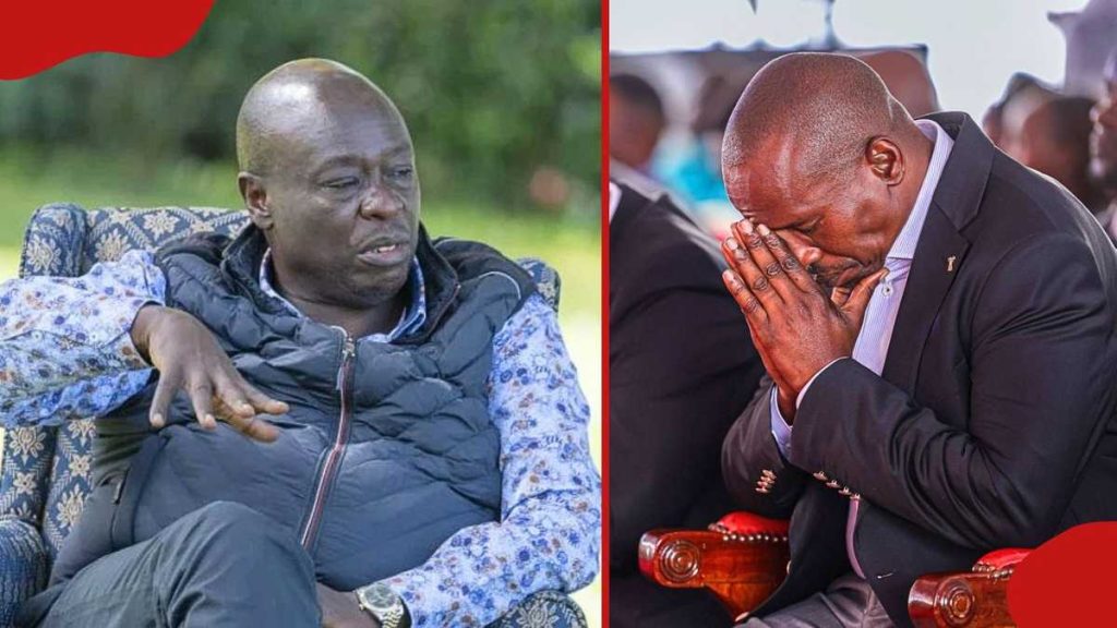 Rigathi Gachagua snobe Kithure Kindiki alors qu'il s'adresse aux personnes en deuil à Nyandarua