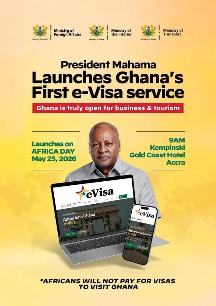 Mahama dévoile la première plateforme de visa numérique du Ghana le 25 mai