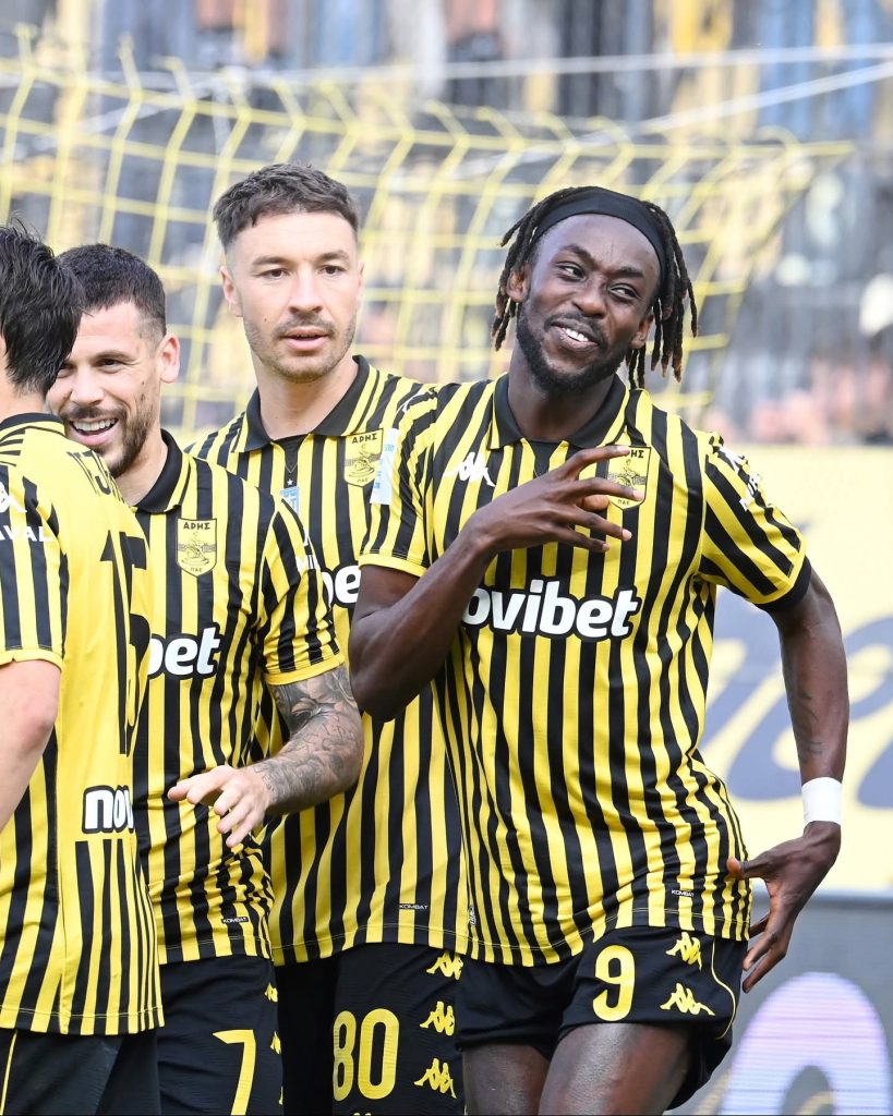 Le doublé de Tino Kadewere propulse l'Aris Thessalonique vers une victoire 3-0 contre Levadiakos